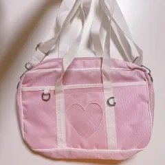 ハート ピンク色 日本st バッグ