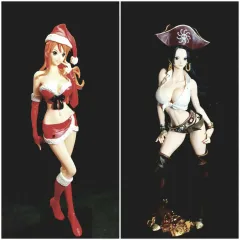 ONE PIECE ハンコック ナミ フィギュア 開封 正規品 フルセット