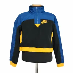 NIKE ウィメンズ トレーナー ルック クロップド シェルパ フリース ハーフジップアップ