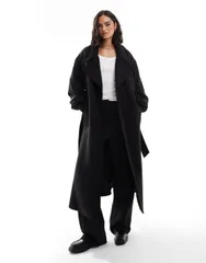 エイソス レディース アウター コート ASOS DESIGN spliced formal bomber coat Black ブラック