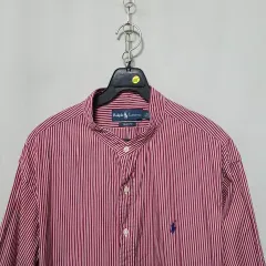 L48 ポロラルフローレン メンズ 秋冬 スリムフィット ストライプ シャツ 2XL