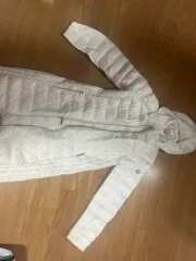 正規品 マイケルコース 白 ダウンジャケット ロング丈 フード取り外し