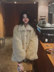 (海外配送) ファー コート ジャケット