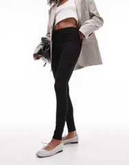 トップショップ レディース ボトムス レギンス Topshop full length heavy weight legging Black ブラックのサムネイル