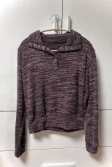 ボタンカラ―長袖Tシャツ