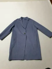 UNIQLO ユニクロ ブルー ウールコート レディース 95サイズ