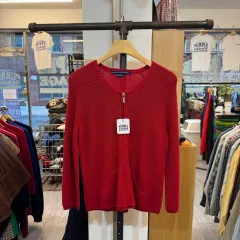 ポロ ラルフローレン ワッフル ロングスリーブ ニットジップアップ B64