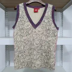 オイルリリー ニット ベスト (M)