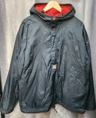 ポロ ジーンズ ラルフローレン シープスキン裏地 フード ハーフジップ (リバーシブル着用)