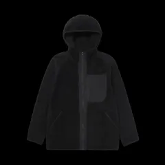 ユニクロ x ホワイトマウンテニアリング フリース フルジップアップ パーカ ブラック