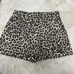 (S) ザラ レオパード ショートパンツ
