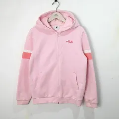 (160) FILA フィラ 起毛 ジップアップ パーカー キッズ