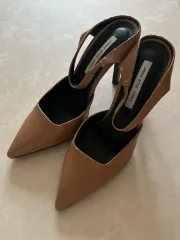 ミュール ヒール ベージュ 新品 235