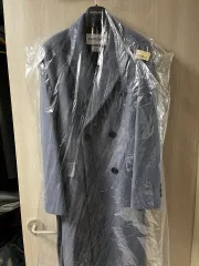 ハンドメイド ベルト付き ウール ロングコート (新品) 25万 購入