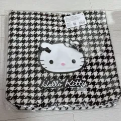 サンリオ ハローキティ バッグ ウール モノトーン トートバッグ チェック