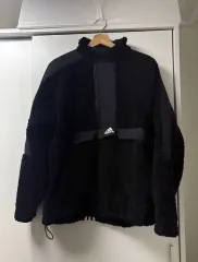 アディダス フリース ハーフジップアップ XL