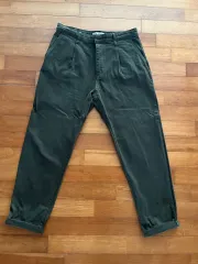 ザラ(正規品) メンズ デニム カーキ