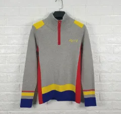 85 ルイカステル ウール ハーフジップ ニット