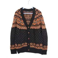 ザラ ニット カーディガン メンズL ウール混 セーター NG11627