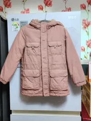 140 ステップ キッズ ハーフダウンジャケット/女子児童 フード ジャケット コート