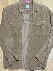 ZARA ザラ コーデュロイ ジャケット ブラウン 厚手 シャツ
