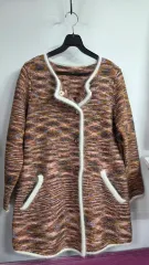 ミックス COLOR ニット ロング カーディガン