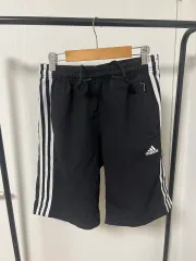 アディダス 3本線 ハーフパンツ ブラック 5466