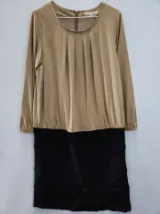 ヴィンテージ バイカラー ピンタック レイヤード ONE PIECE 2