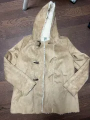 ザラ キッズ シープスキン ファー フーディー ムートン コート 164