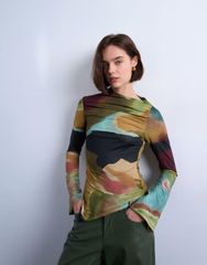 INSCRIRE アンスクリア Cotton Silk Raglan Shirt - メルカリ