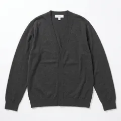 [G-5] 【古着】Vネック 薄手カーディガン チャコール