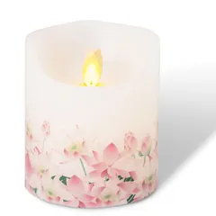 【数量限定】福正堂 仏壇 LEDロウソク 揺らぐ炎【葬祭プロ推奨】 キャンドル 電池式 LED ろうそく (蓮)