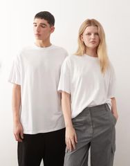 anuans Unisex Ribbed Cotton T-shirt - メルカリ