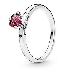 Pandora Jewelry You and Me キュービックジルコニアリング スターリングシルバー サイズ7.5