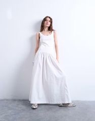 euw cotton swell cami one-piece ivory 1 - メルカリ