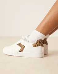エイソス レディース シューズ スニーカー レース ASOS DESIGN Drift lace up sneakers White mix ホワイトのサムネイル