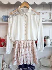 リズリサ レイ ブラウス フラワー ワンピース