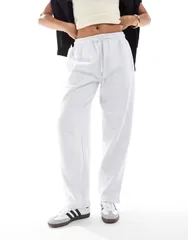 コットンオン レディース ボトムス カジュアルパンツ パンツ スウェットパンツ コットン CottonOn Cotton On barrel leg sweatpants in cloudy heather CLOUDY HEATHER GRAY グレー