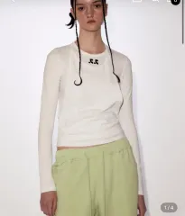 Rest&Recreation 2way layer top ロングスリーブ 白