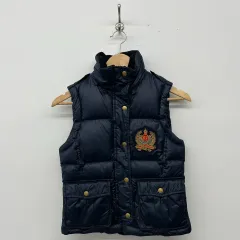 ポロ ラルフローレン ダウン ベスト ネイビー レディース xs