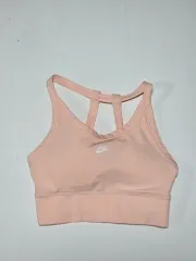 NIKE AIR スポーツブラトップ ピンク (パッドあり) レディースS 1119