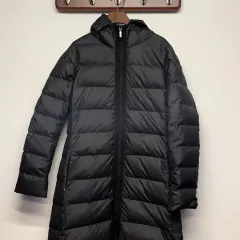 MONCLER (ウィメンズ) ナンテス ファー ブラック ロング ダウン