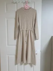 (状態良し) ニット ロング丈ワンピース 55 66