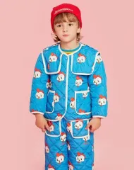 ベベデピノ オールオーバ レコール キルティングジャケット 上/下 ボトムス セット 120