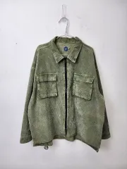ヴィンテージスタイル コーデュロイ グリーン ジャケット