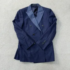 95 반하트 ディ アルバザ ネイビー ウールコート ジャケット 0105T1