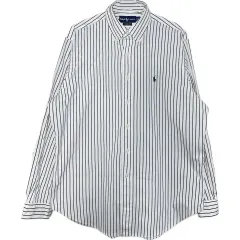 XL ポロラルフローレン コットン ストライプ シャツ クラシックフィット