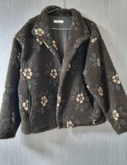 花ボア フリースジャケット