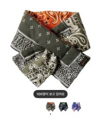 KAPITAL フランネル バンダナ パータン リバーシブル ケサ マフラー カーキ オレンジ 新品