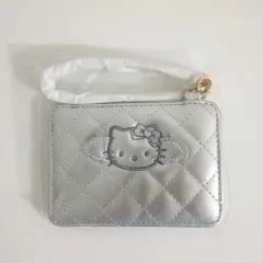 サンリオ ハローキティ ブラックエンジェル コレクション パス ケース カードウォレット シルバー NIC